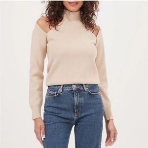 ASTR the LABEL Beige Sweatshirt Size M